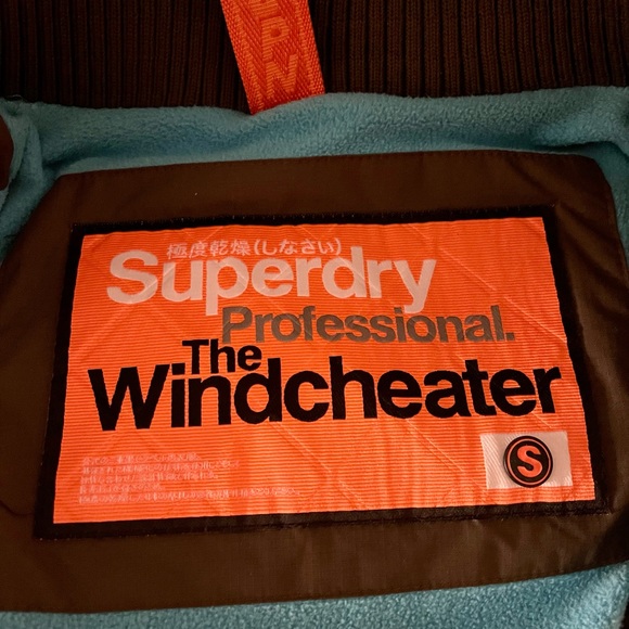 Superdry Women's Black Jacket with Orange Accents - Picture 4 of 10